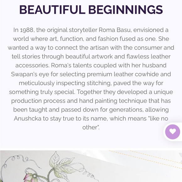 Anuschka hand painted leather golden hobo style shoulder bag - Picture 15 of 16